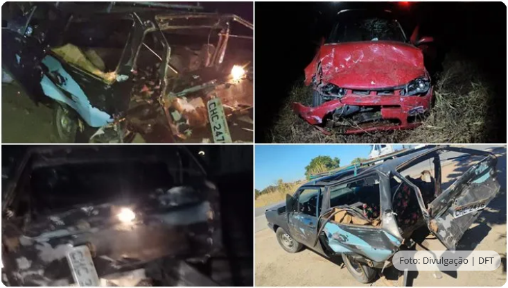 Sete pessoas ficam feridas após colisão na BR-030 entre Guanambi e Palmas de Monte Alto