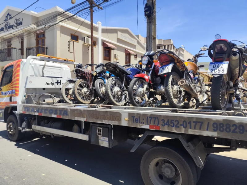 94ª CIPM apreende cerca de 10 motos por arruaça e prática de grau em Caetité