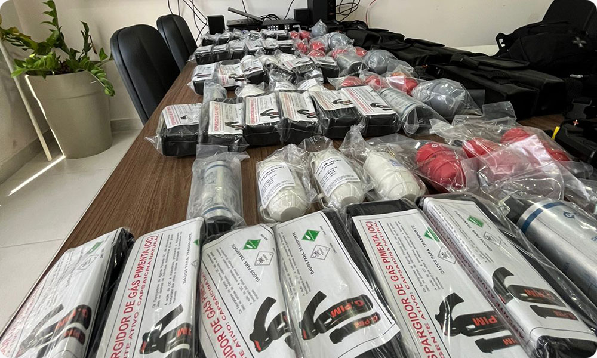 Polícia Civil entrega equipamentos para equipes do Gatti da região Sudoeste