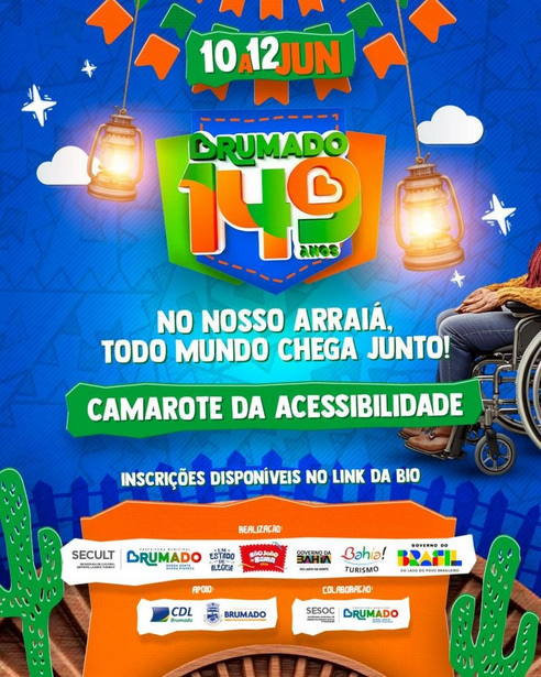 Camarote da Acessibilidade abriu as inscrições nesta segunda-feira (8).