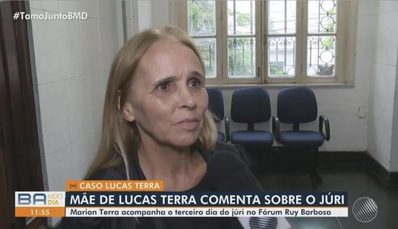 Mãe de Lucas Terra afirma sobre resultado do júri: “Essa vitória é de todas as mães da Bahia”