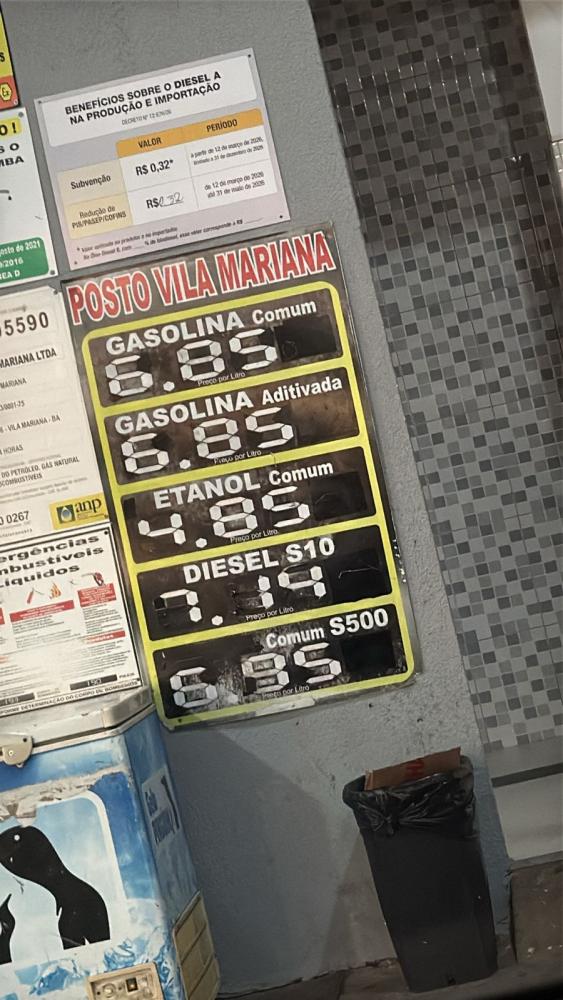 Preço da gasolina em Brumado leva AUCIB a preparar denúncia ao Ministério Público por suspeita de Cartel.