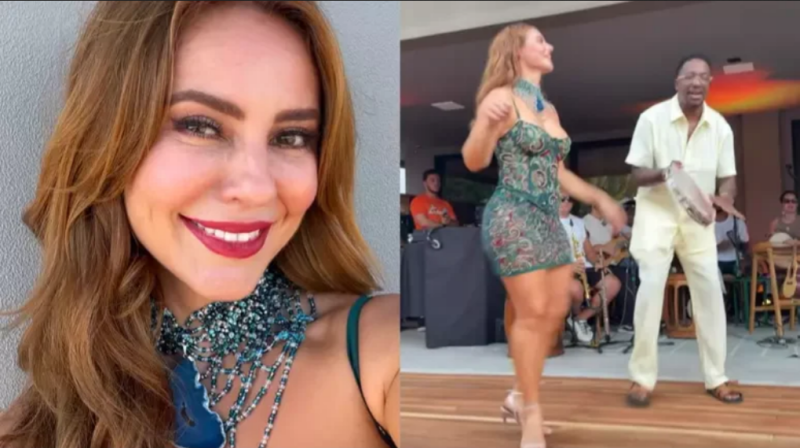 Paolla Oliveira reúne famosos em mansão e faz festão de 44 anos com samba e feijoada