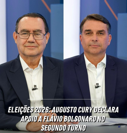 Augusto Cury declara apoio a Flávio Bolsonaro no segundo turno