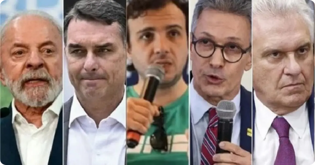 Em 2º turno, Flávio marca 49% contra 43,5% de Lula, que perde também para Caiado e Cury, mostra pesquisa