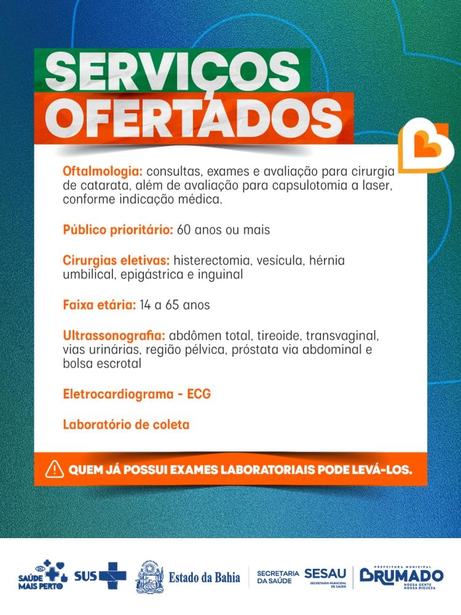 Prefeitura de Brumado e Governo da Bahia promovem Feira Saúde Mais Perto nos dias 17 e 18 