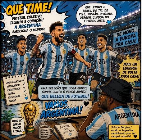 A Argentina resgatou a essência do futebol coletivo.