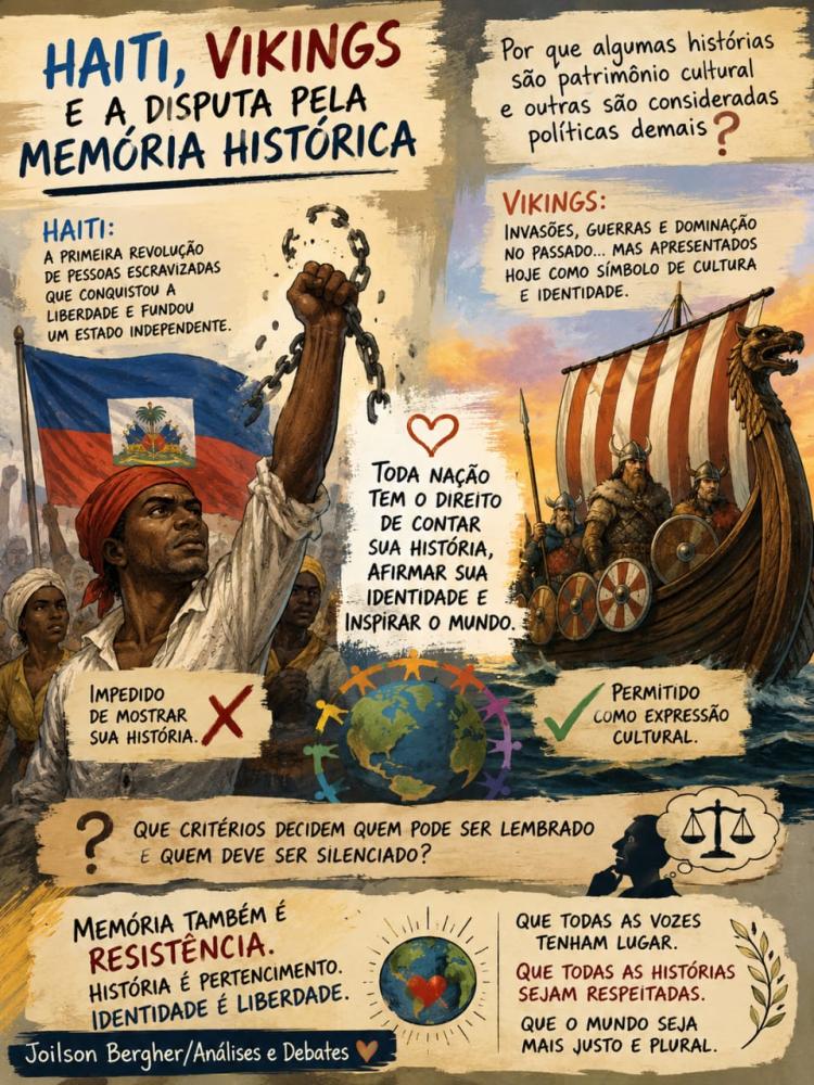 Haiti e sua memória histórica contra a dominação colonialista: por que a remada Viking é celebrada na copa do mundo?