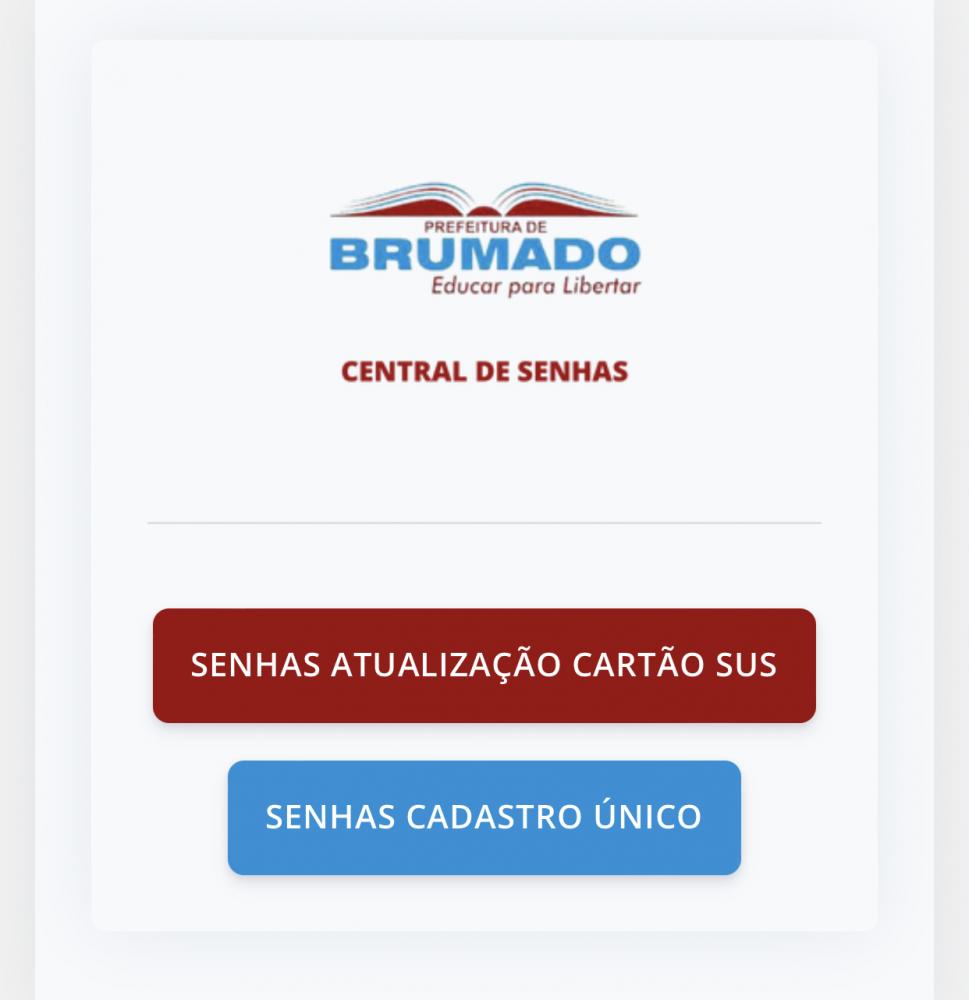Em Brumado, Sesau disponibiliza senhas eletrônica para atualização do Cartão do SUS