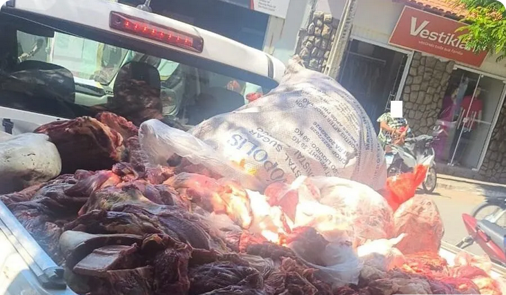 Mais de 1 tonelada de carne irregular é apreendida em ações da Adab na região de Guanambi