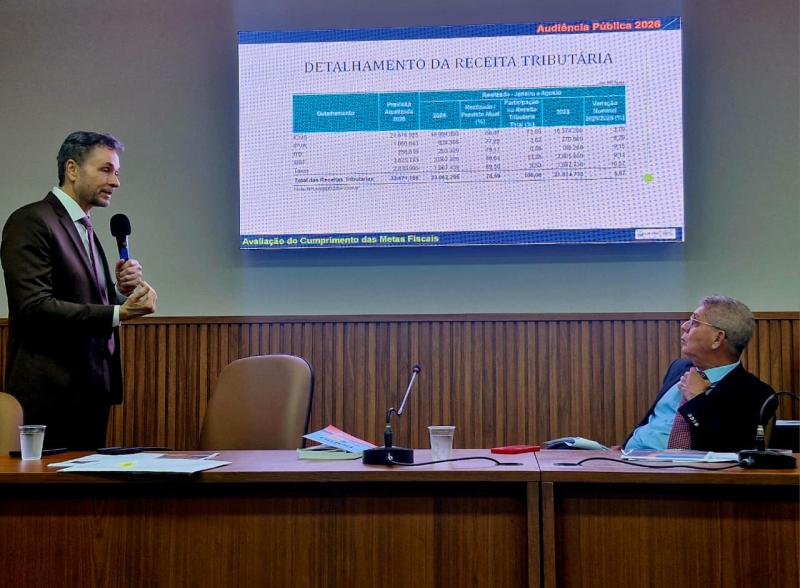 Metas fiscais do Governo apresentadas na ALBA mostram baixo endividamento e altos investimentos em melhorias para a população