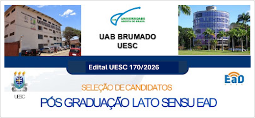 UESC/UAB BRUMADO ABRE EDITAL PARA AS ESPECIALIZAÇÕES DE EM GESTÃO DE SAÚDE E CIÊNCIA É 10