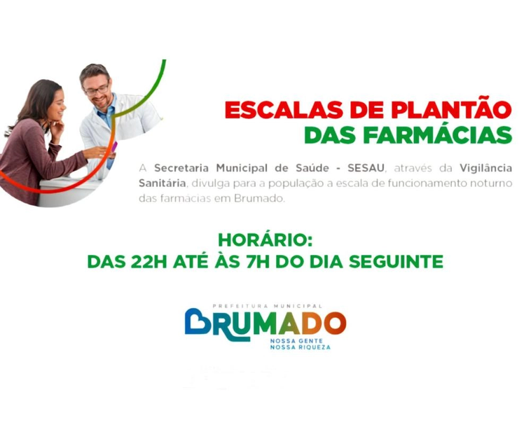 Confira a escala de plantão das farmácias para o mês de agosto de 2026